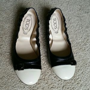 TODS Color Block Ballet Flats Size 37